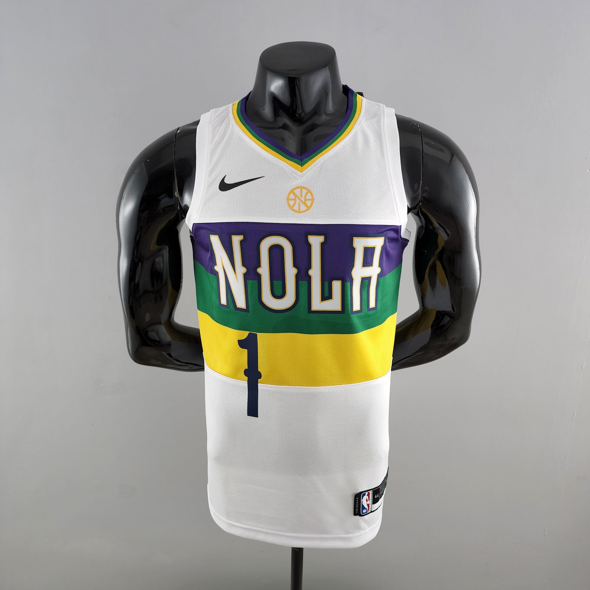 2018 New Orleans Pelicans WLLIAMSIN#1 Urban Edition White NBA Jersey 2018 New Orleans Pelicans WLLIAMSIN#1 Urban Edition White NBA Jersey