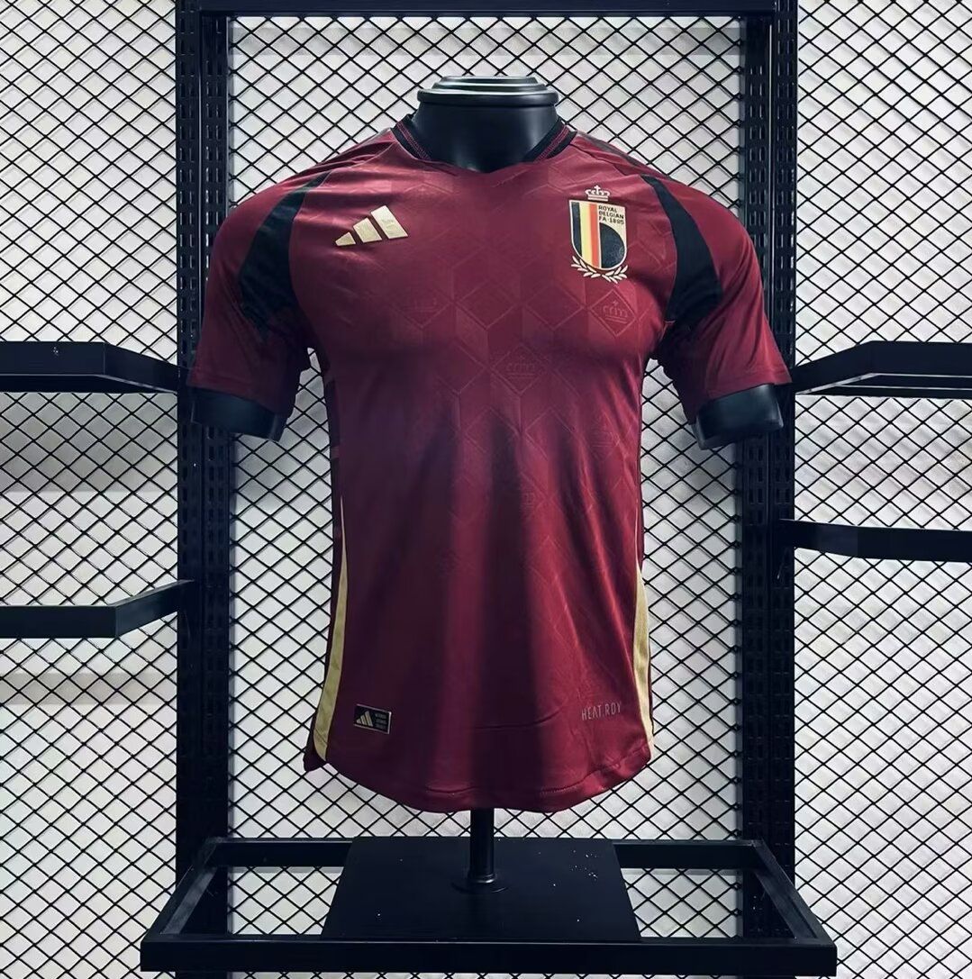 Belgium 2024-25 Euro Home Jersey Player Version