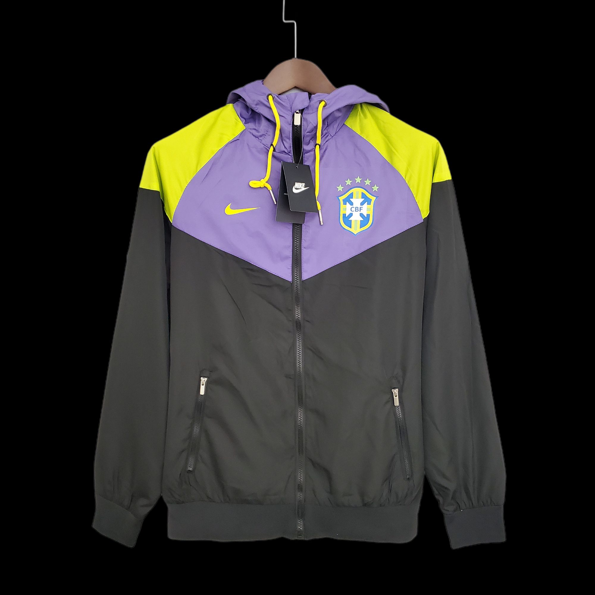 Windbreaker Brazil Purple Black Windbreaker Brazil Purple Black