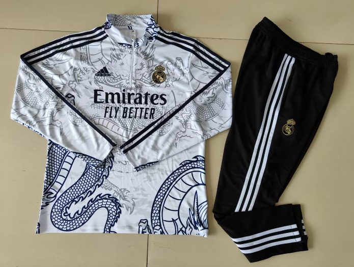 23-24 RM special dragon grey Sweater tracksuit set