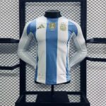Argentina 2024-25 Home Long Sleeves Jersey – Player Version