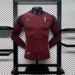 Belgium 2024-25 Euro Home Long Sleeves Jersey – Player Version