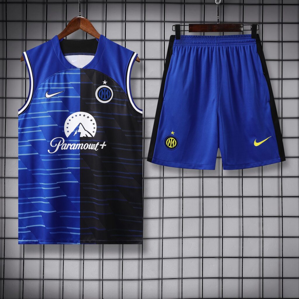 Vest 24-25 inter blue black training vest set