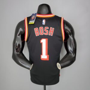 2018 BOSH#1 Heat Retro Night Black NBA Jersey