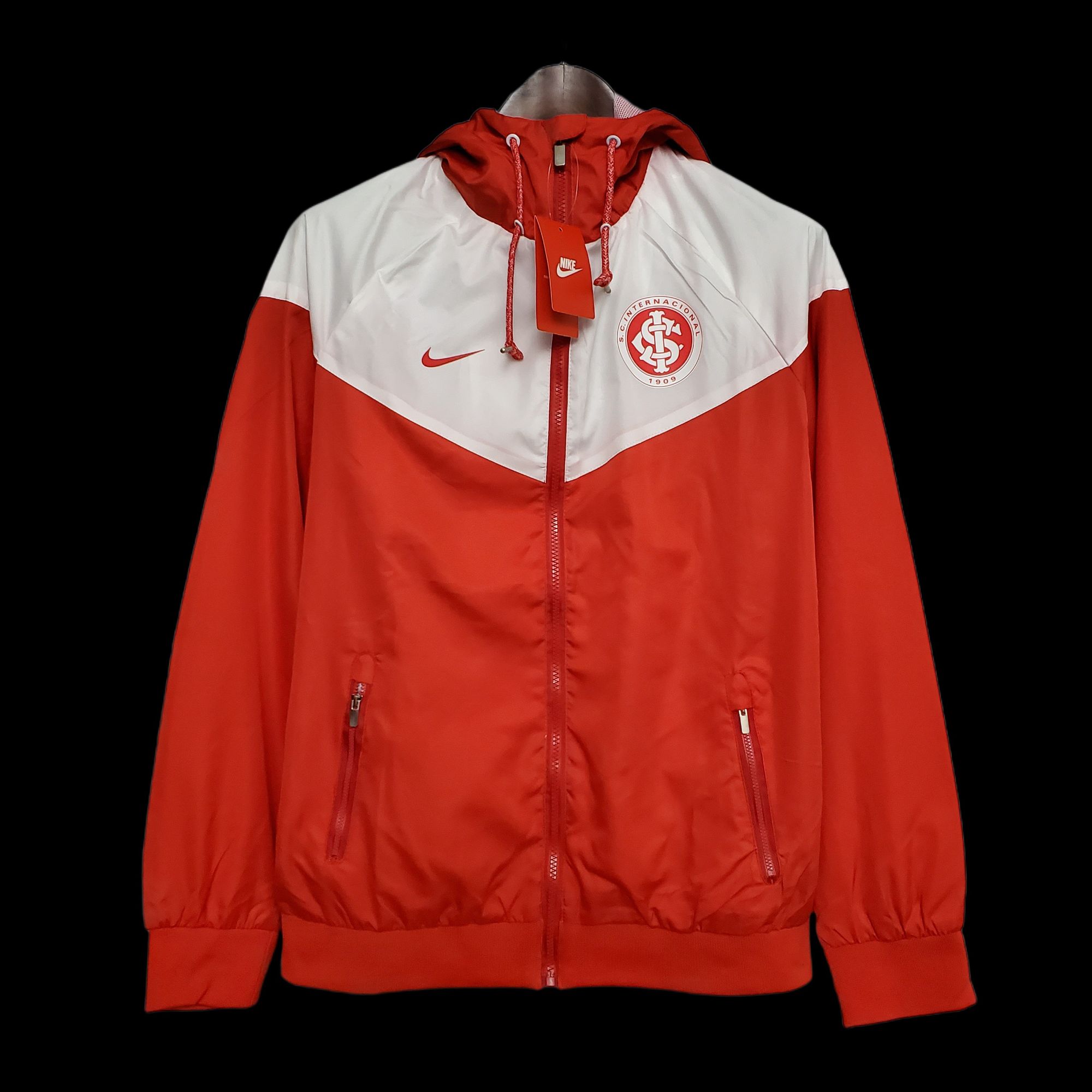 Windbreaker Brazil International Red and White