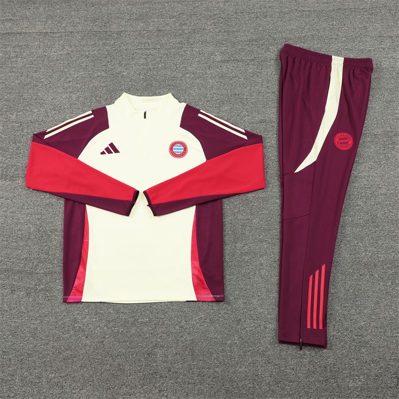 24-25 Bayern white Sweater tracksuit set 24-25 Bayern white Sweater tracksuit set