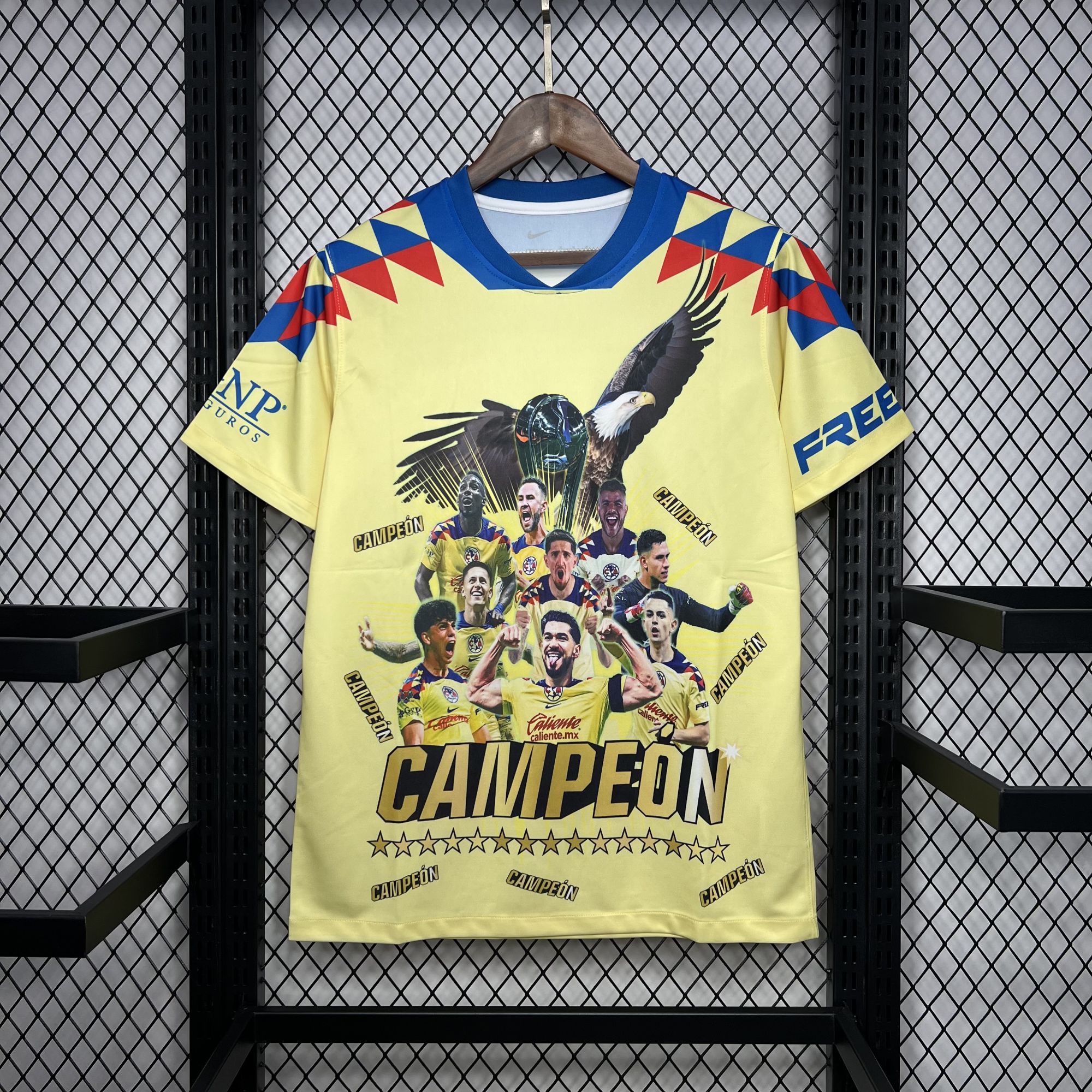 Club America 2024-25 15 Champions Yellow Commemorative Edition Jersey Club America 2024-25 15 Champions Yellow Commemorative Edition Jersey