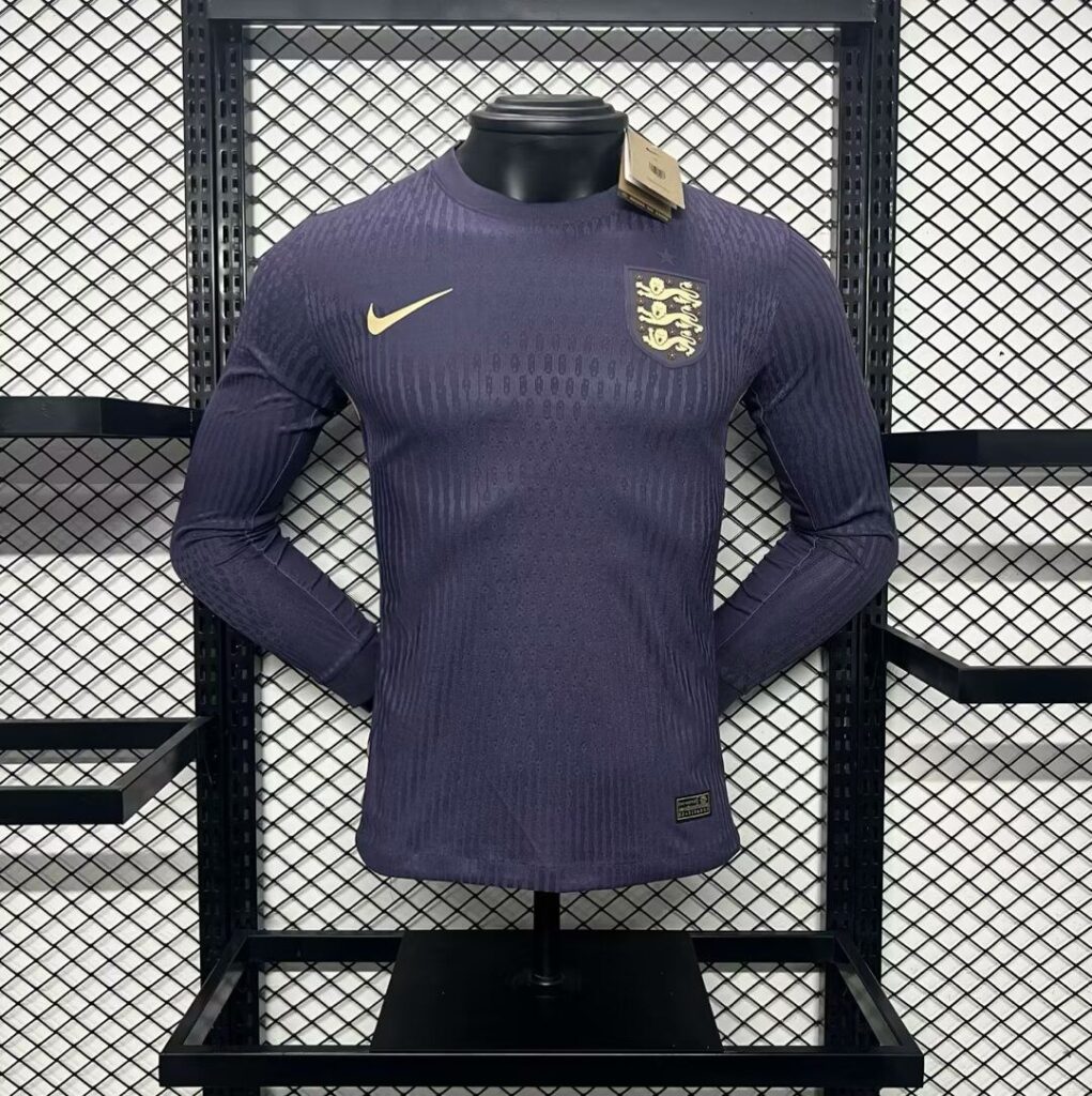 England 2024-25 Euro Away Long Sleeves Jersey – Player Version