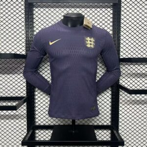 England 2024-25 Euro Away Long Sleeves Jersey – Player Version