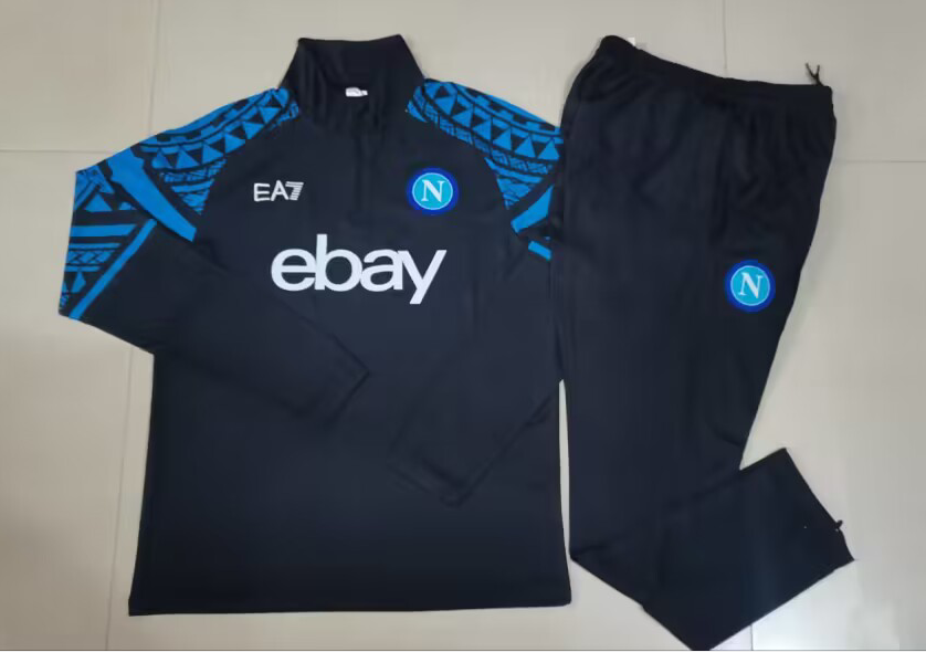 23-24 Napoli dark blue EA7 Sweater tracksuit set