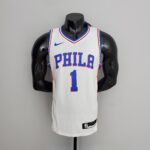 76ers Harden #1 V-Neck White