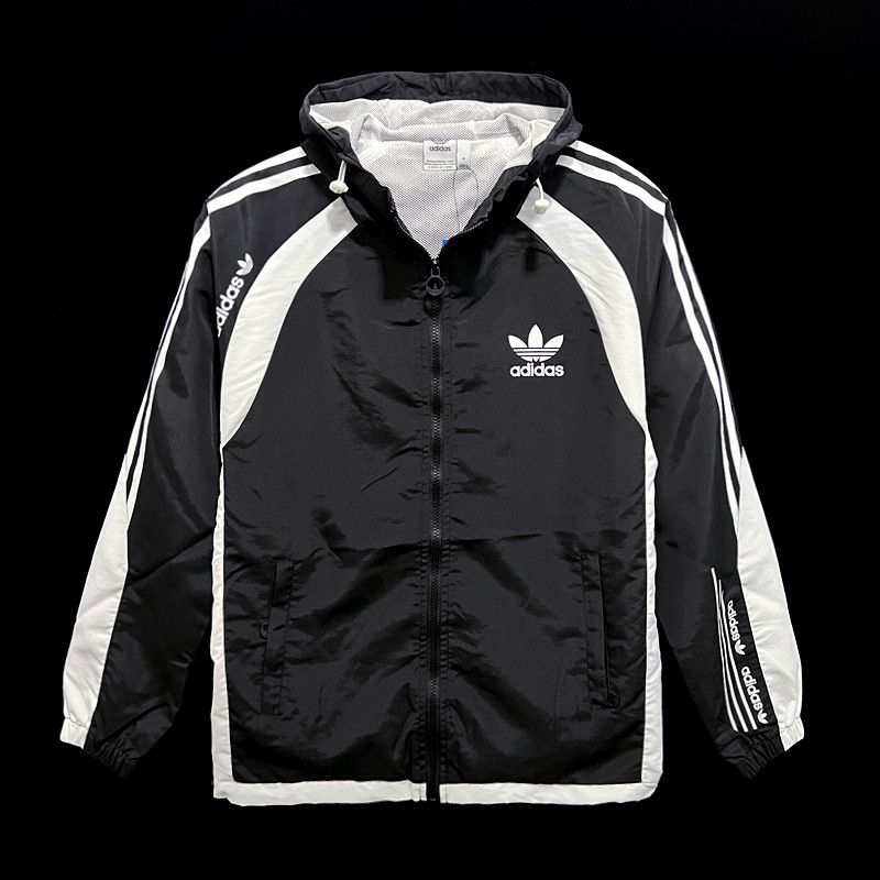 P30 Windbreaker Adidas black+white strip