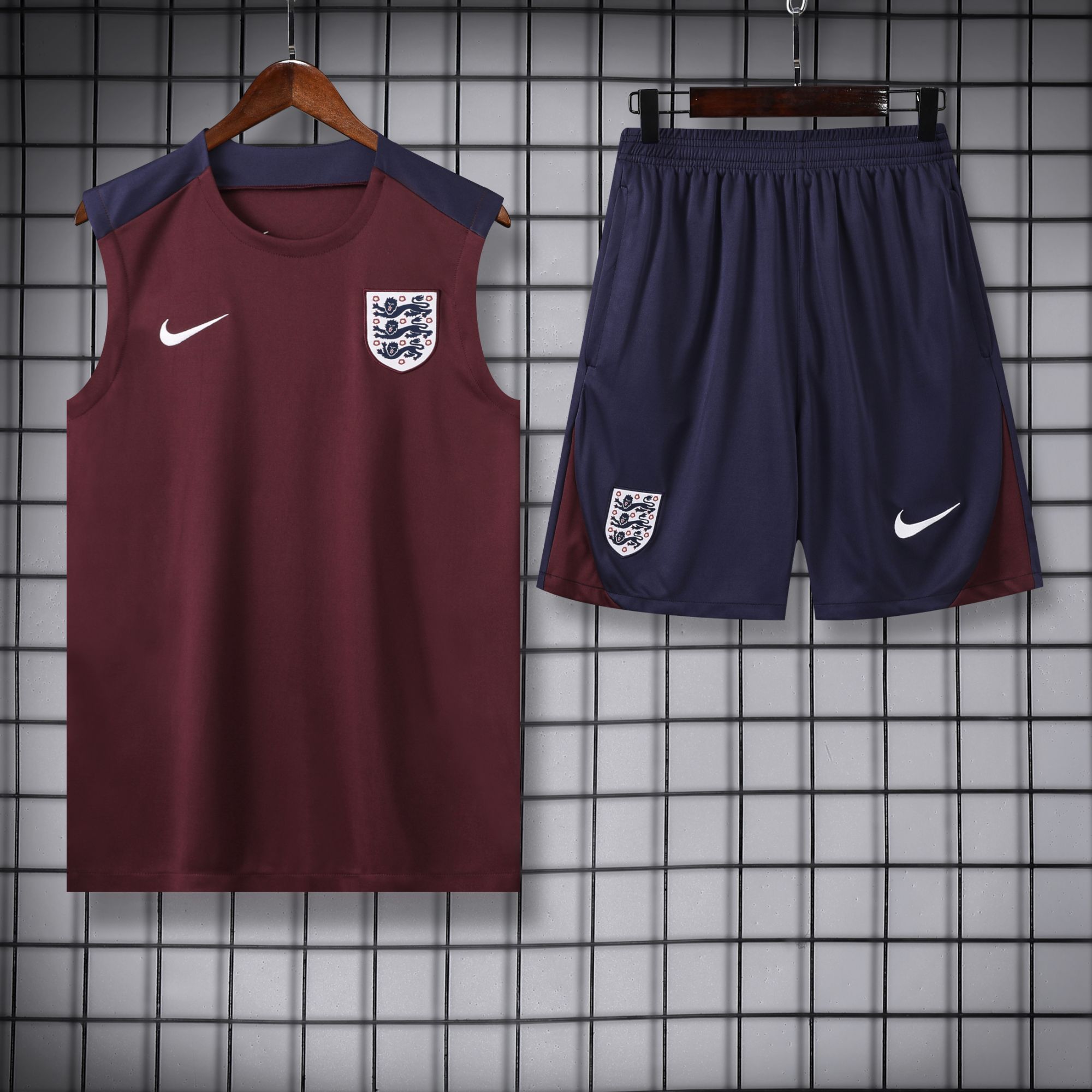 vest 24-25 England red training vest set