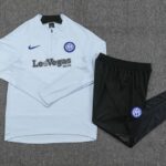 23-24 inter light blue with sponsor Sweater tracksuit set