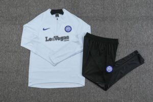 23-24 inter light blue with sponsor Sweater tracksuit set