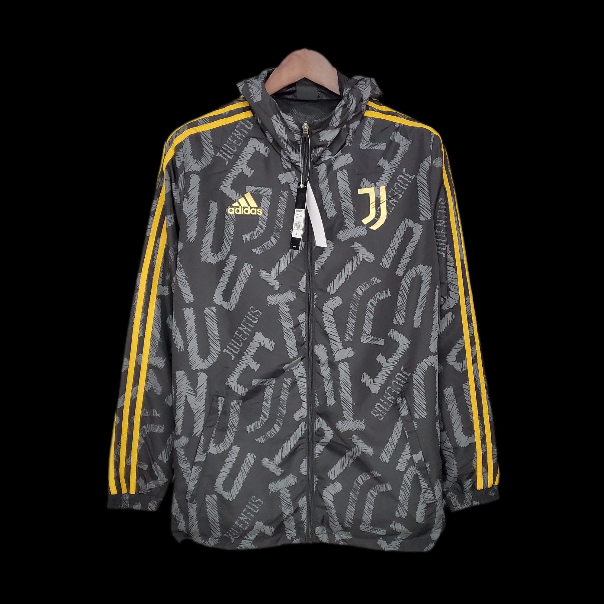 21-22 Windbreaker Juventus Black Phnom Penh