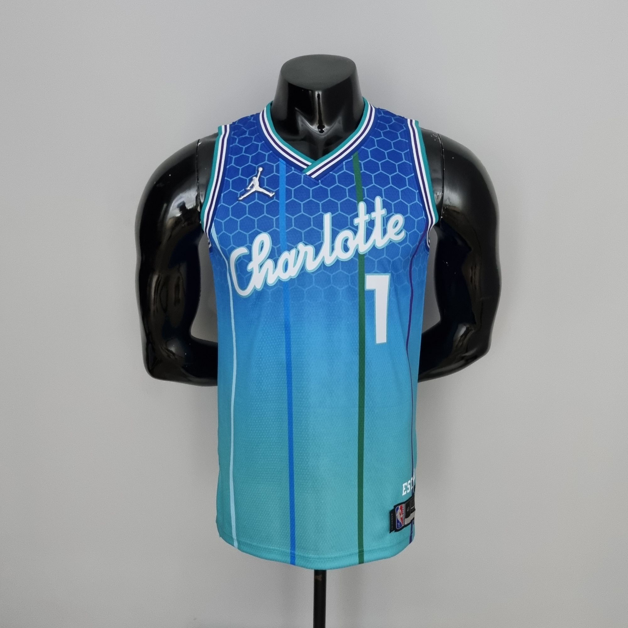 2022 BALL#1 Charlotte Hornets City Edition Blue NBA Jersey 2022 BALL#1 Charlotte Hornets City Edition Blue NBA Jersey