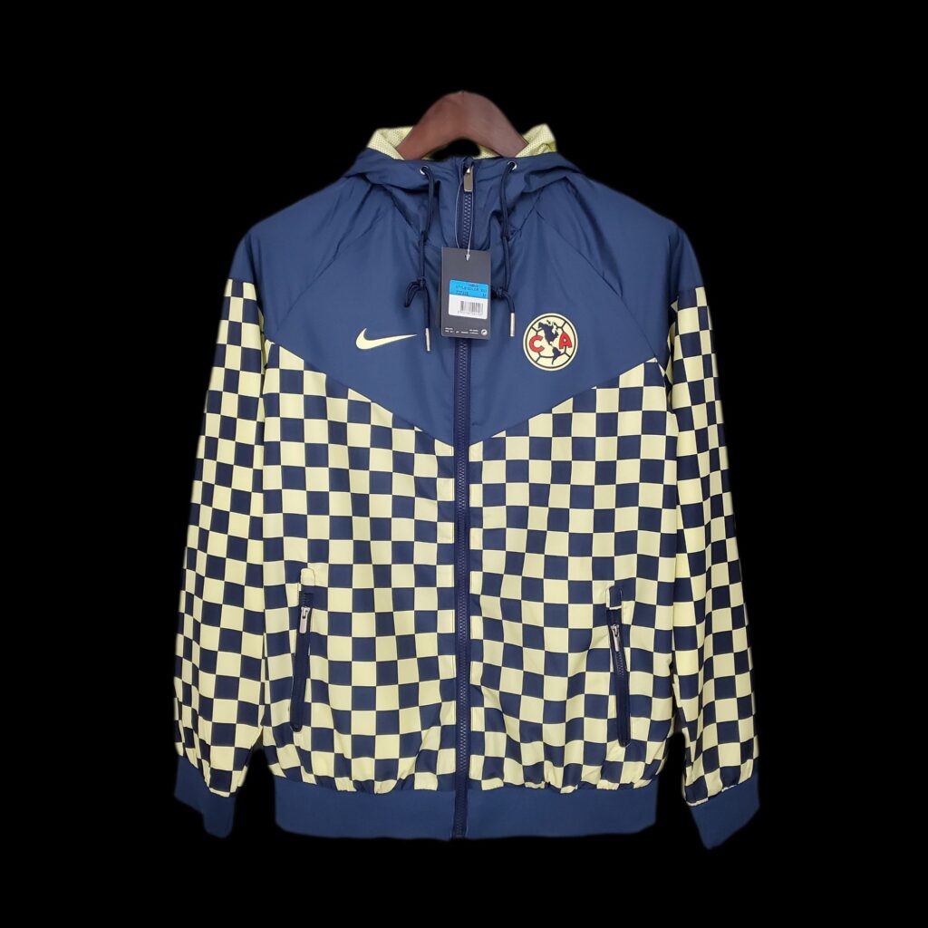 2021 Windbreaker Americas Yellow and Blue Plaid