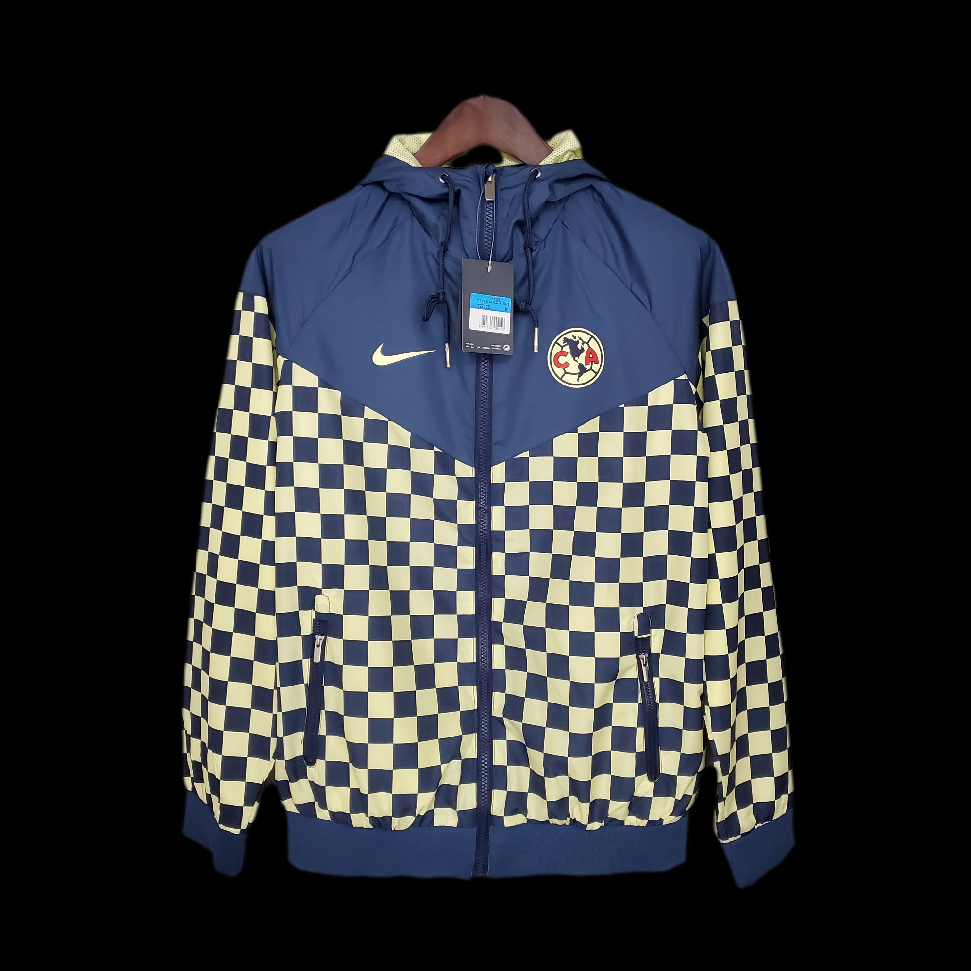2021 Windbreaker Americas Yellow and Blue Plaid