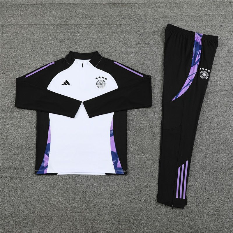 24-25 Germany white black Sweater tracksuit set 24-25 Germany white black Sweater tracksuit set