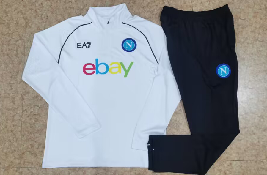23-24 Napoli white Sweater tracksuit set 23-24 Napoli white Sweater tracksuit set