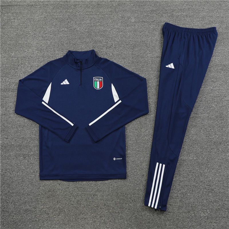 23-24 Italy blue sweater tracksuit set