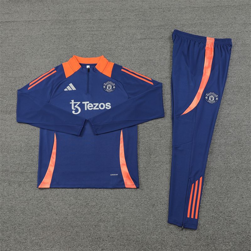 24-25 man u blue Sweater tracksuit set