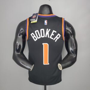 2021 BOOKER#1 Suns Black NBA Jersey