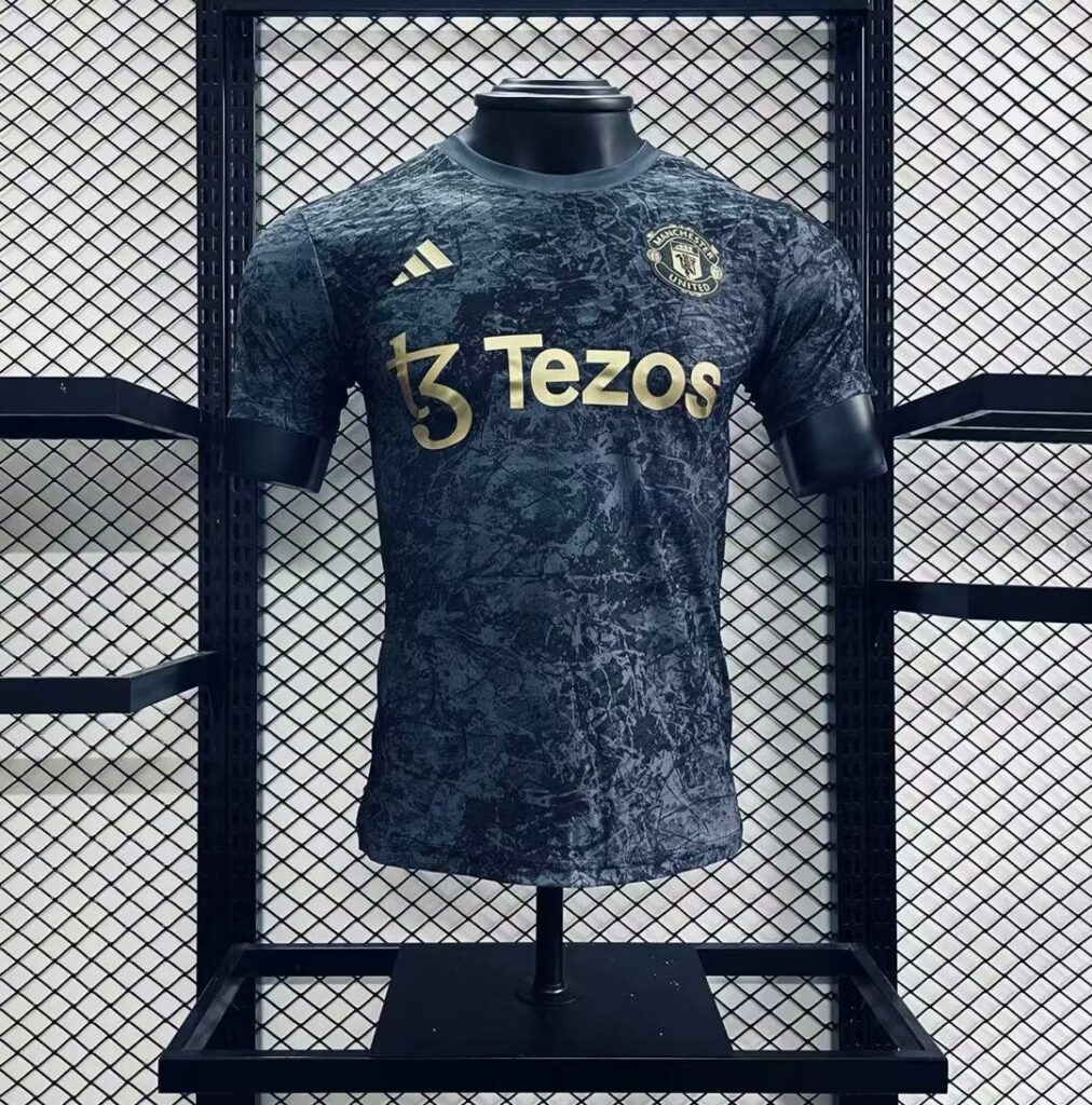 Manchester United 2024-25 Stone Roses Pre-Match Jersey Player Version