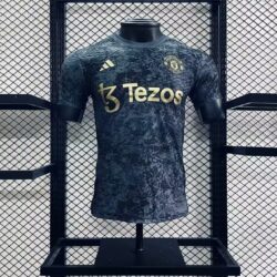 Manchester United 2024-25 Stone Roses Pre-Match Jersey Player Version