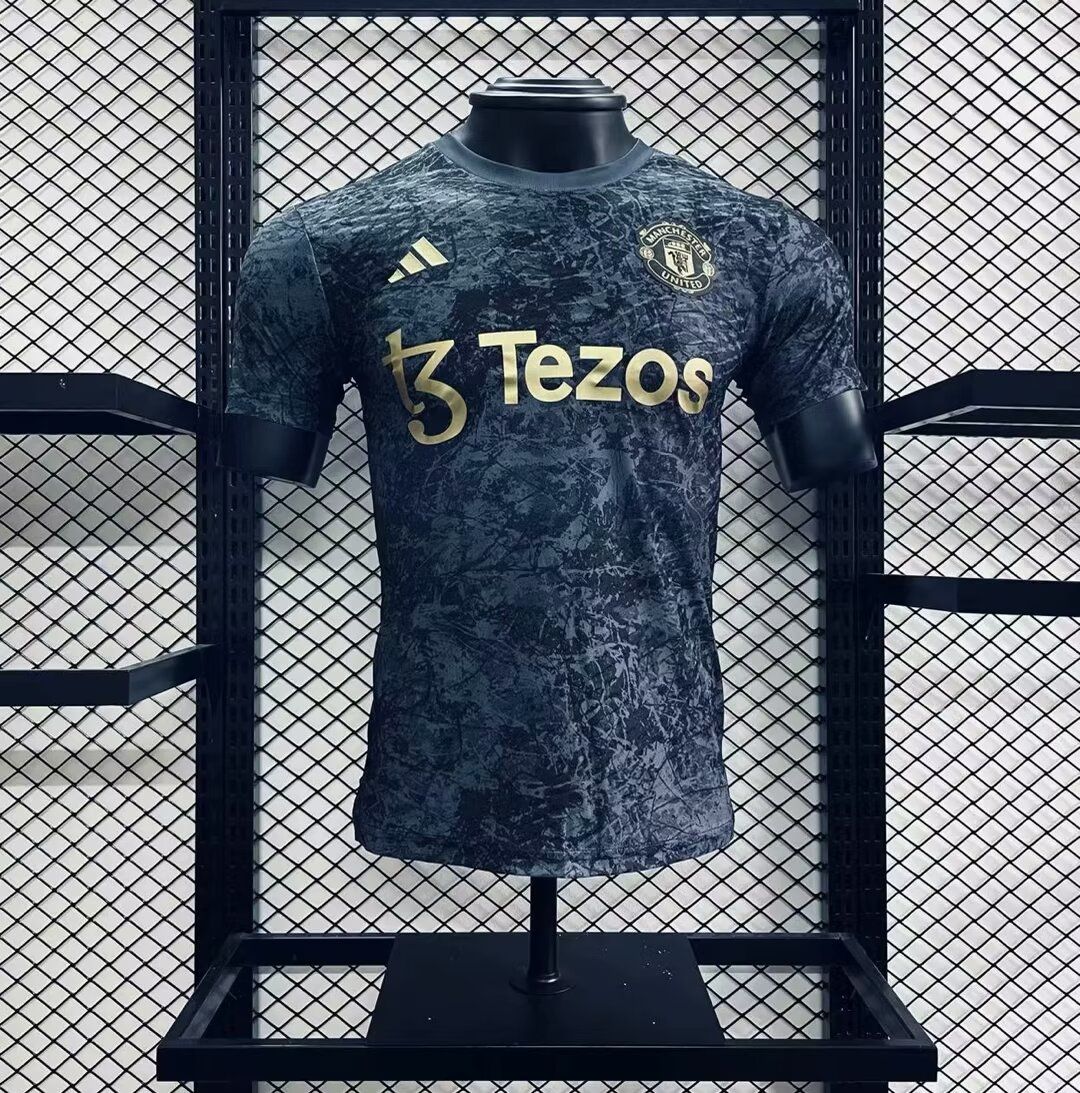 Manchester United 2024-25 Stone Roses Pre-Match Jersey Player Version Manchester United 2024-25 Stone Roses Pre-Match Jersey Player Version