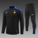 player version 24-25 France black Sweater tracksuit set