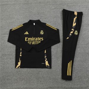 player version 24-25 RM black gold Sweater tracksuit set