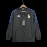 2022 Real Madrid Windbreaker Black