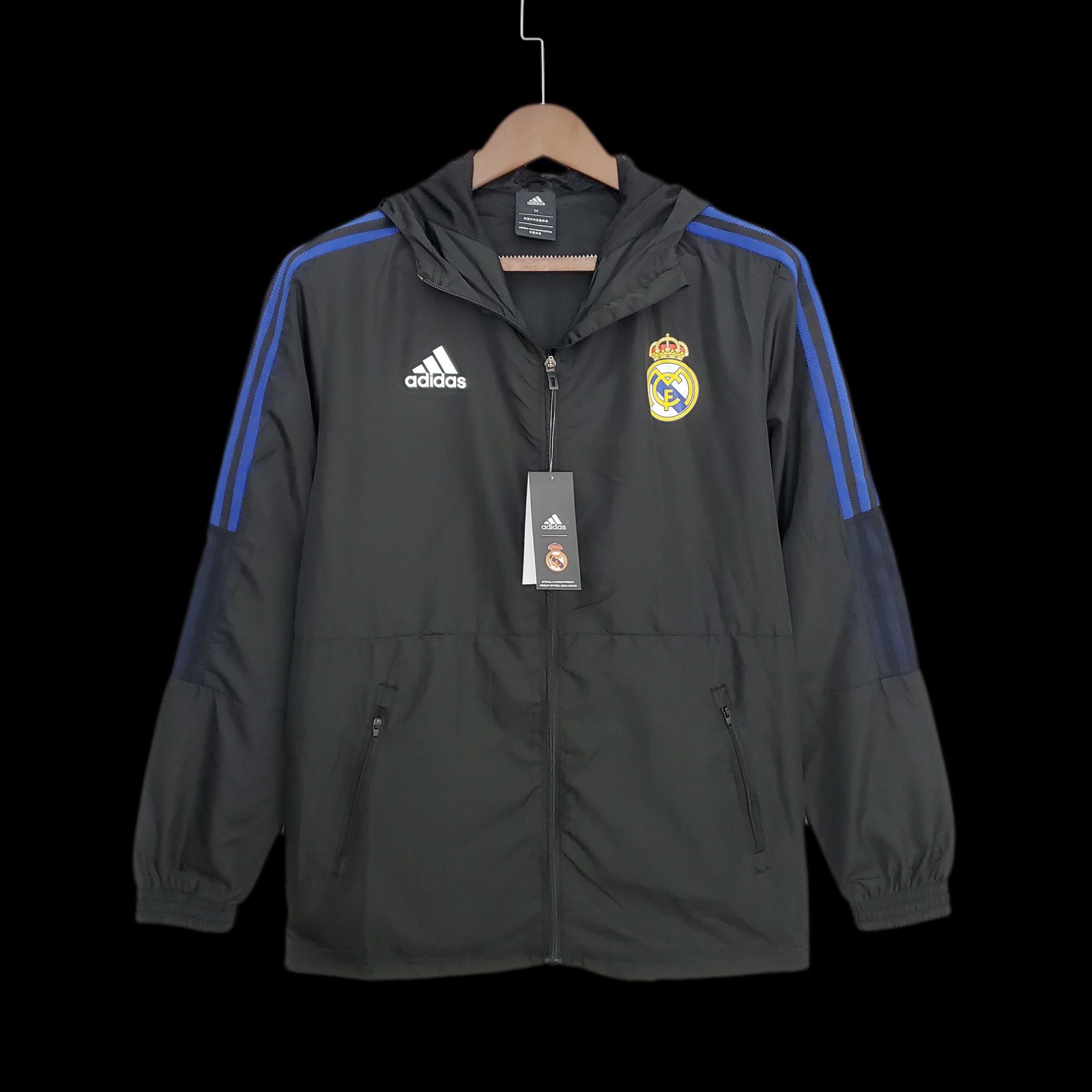 2022 Real Madrid Windbreaker Black