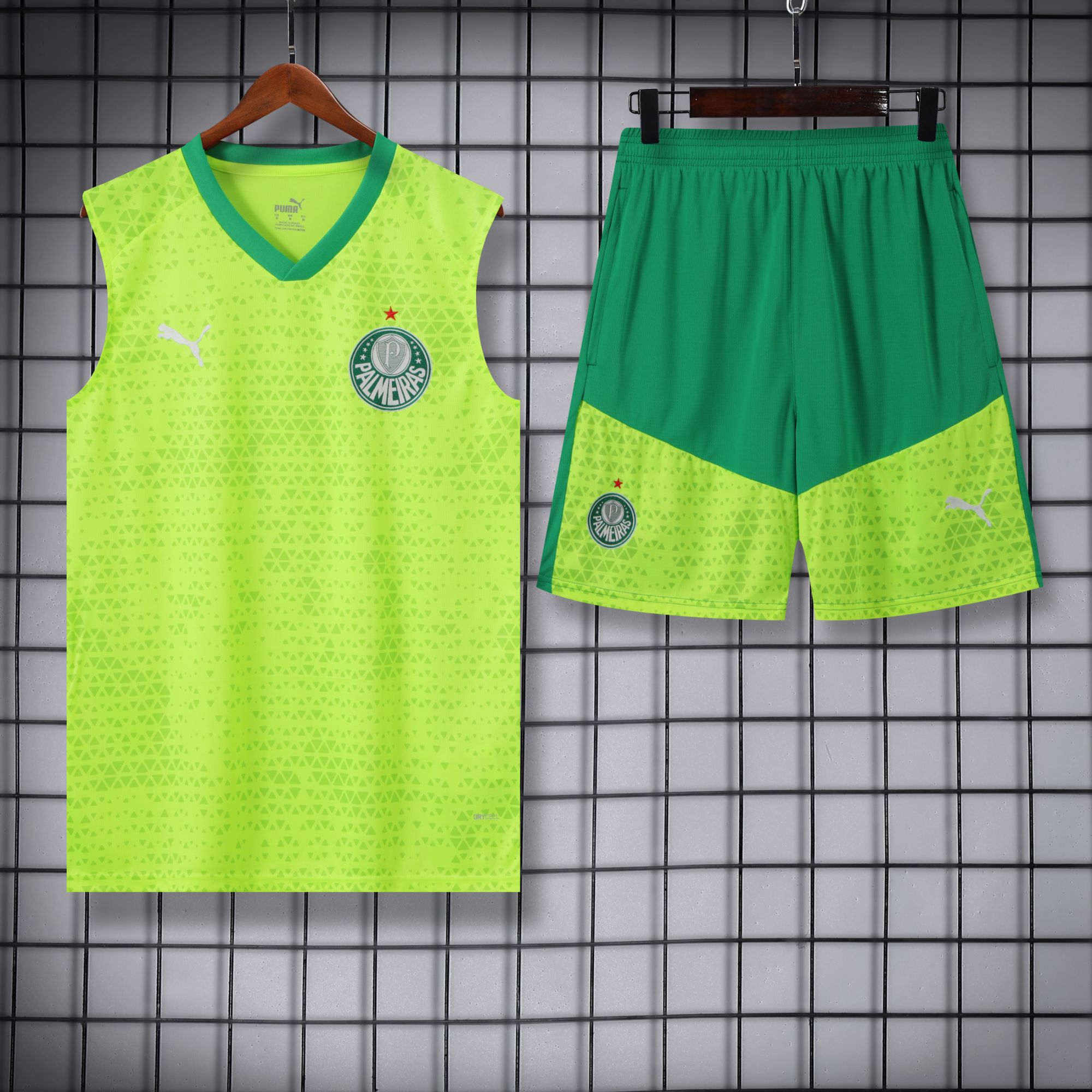 vest 24-25 Palmeiras light green training vest set