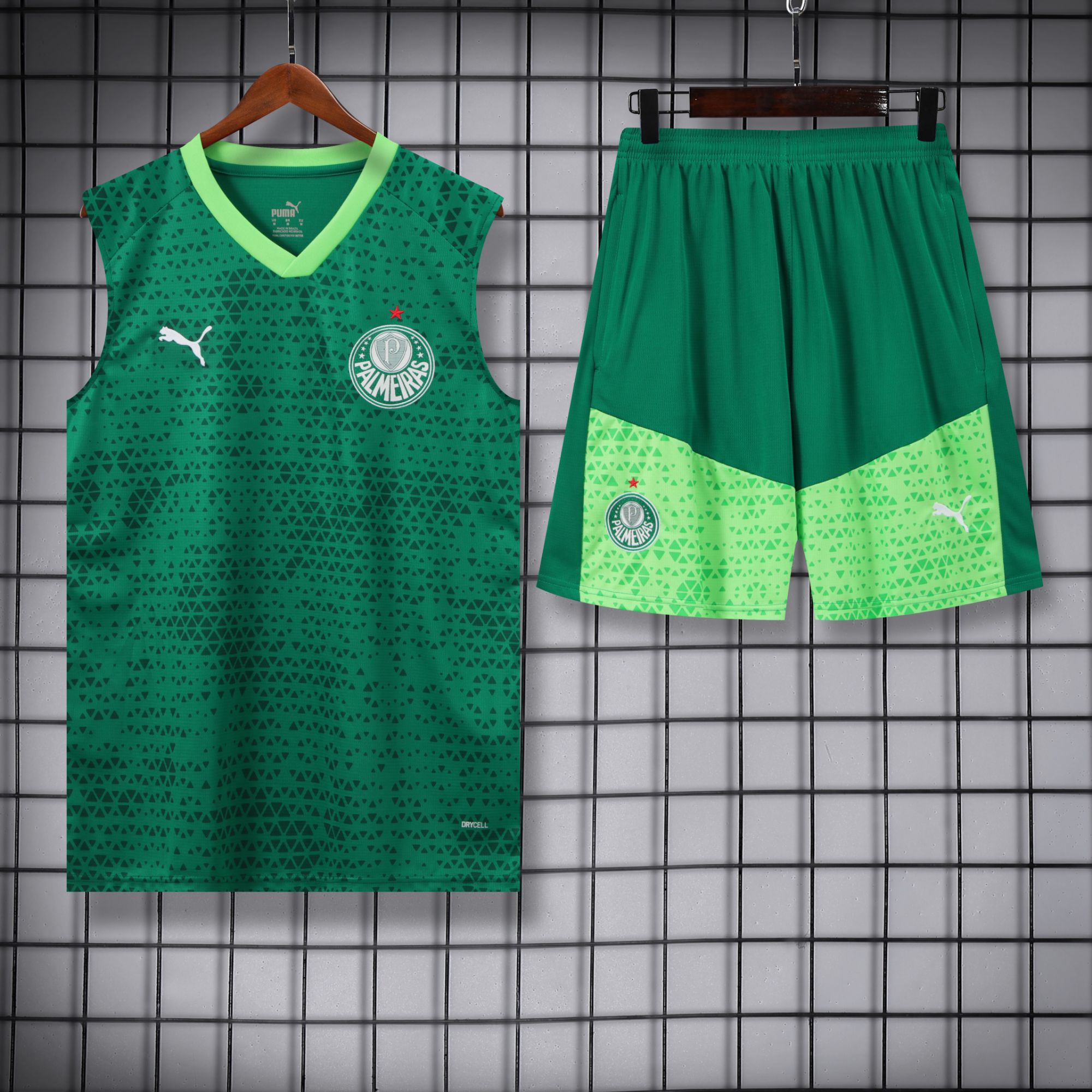 vest 24-25 Palmeiras dark green training vest set