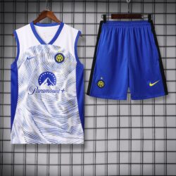 Vest 24-25 inter white blue training vest set