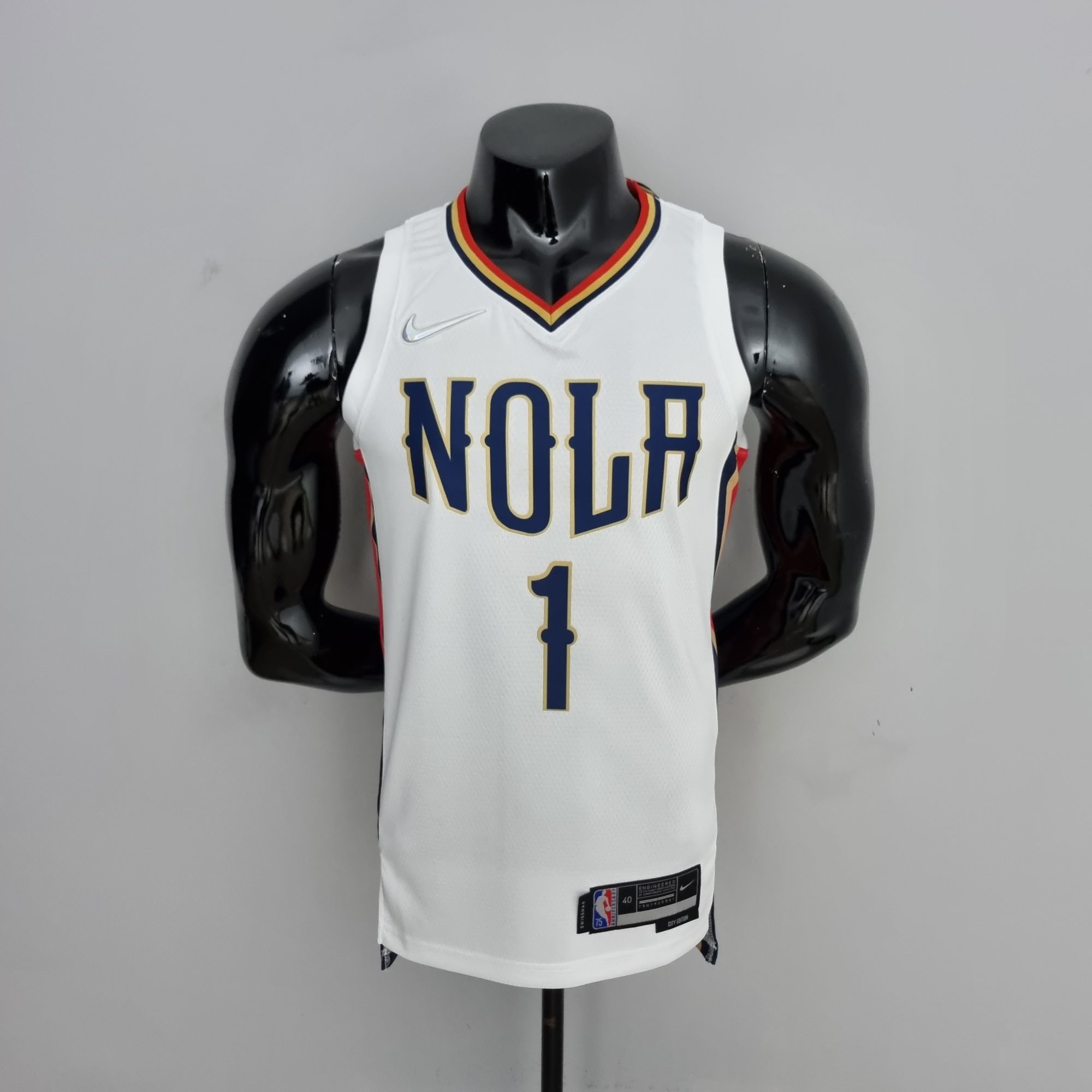 2022 New Orleans Pelicans City Edition Williams #1 White NBA Jersey S-XXL 2022 New Orleans Pelicans City Edition Williams #1 White NBA Jersey S-XXL