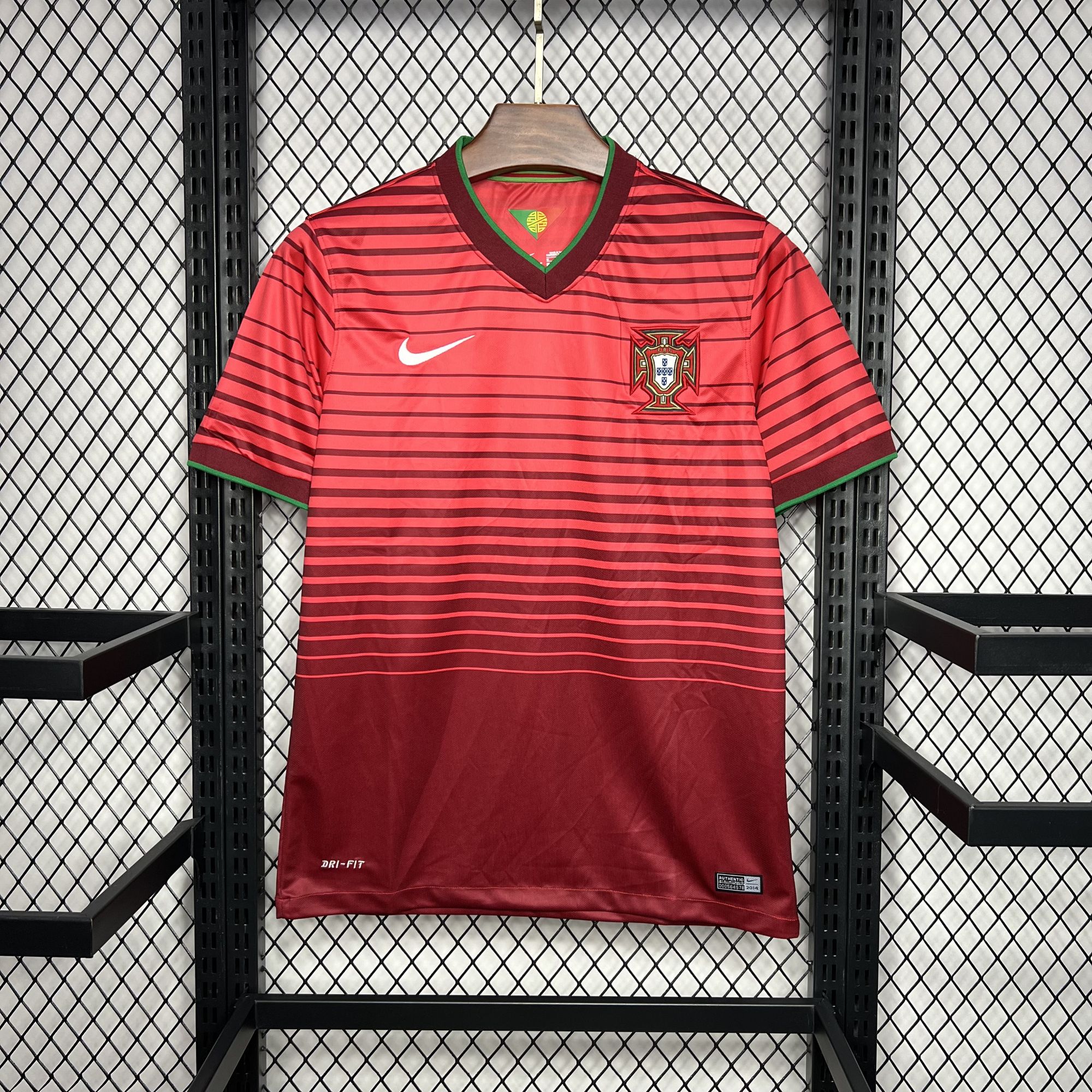 Portugal 2014 Centennial Home Retro Jersey