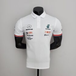 F1 Formula One 2022 Racing Suit Mercedes Polo White