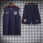 vest 24-25 England dark blue training vest set