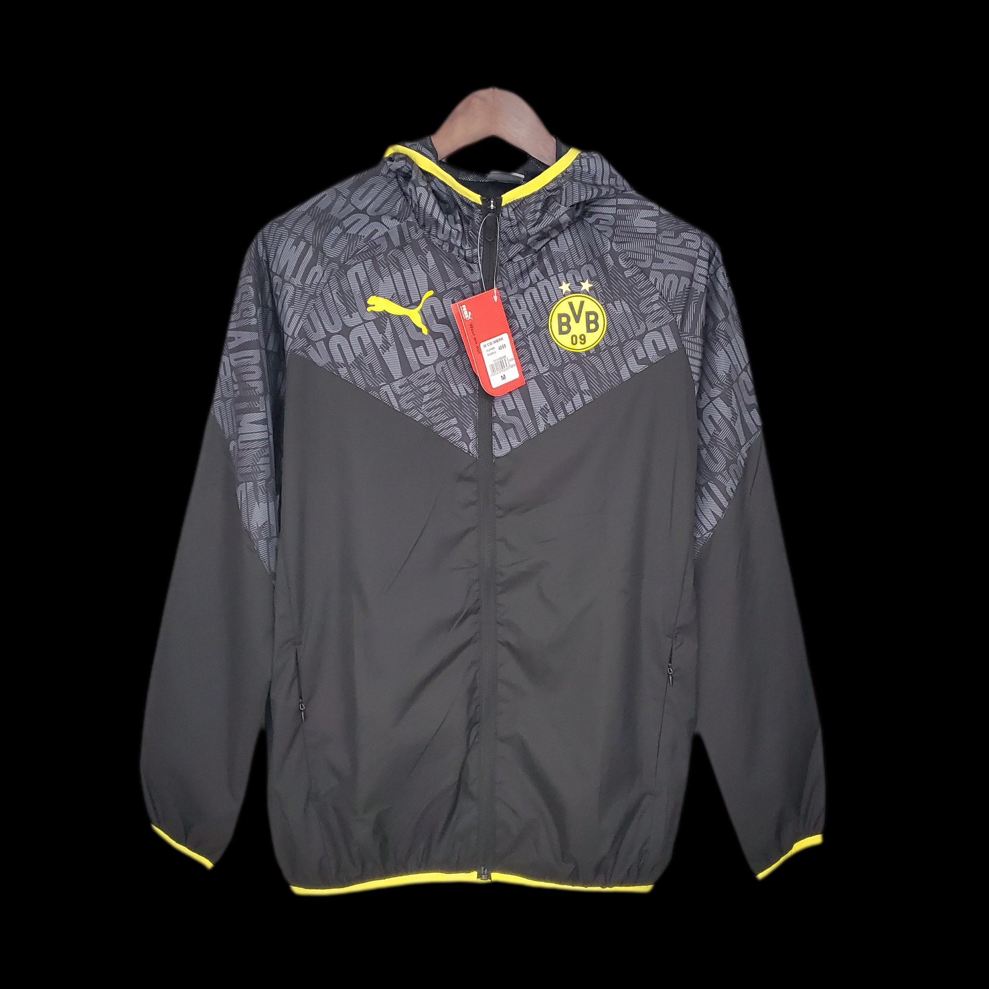 21-22 Windbreaker Dortmund Black Grey