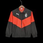 21-22 AC Milan Windbreaker Black & White