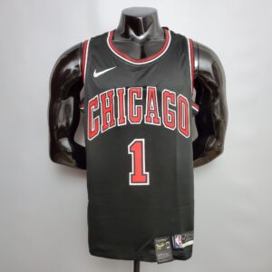 ROSE #1 Chicago Bulls black NBA jersey