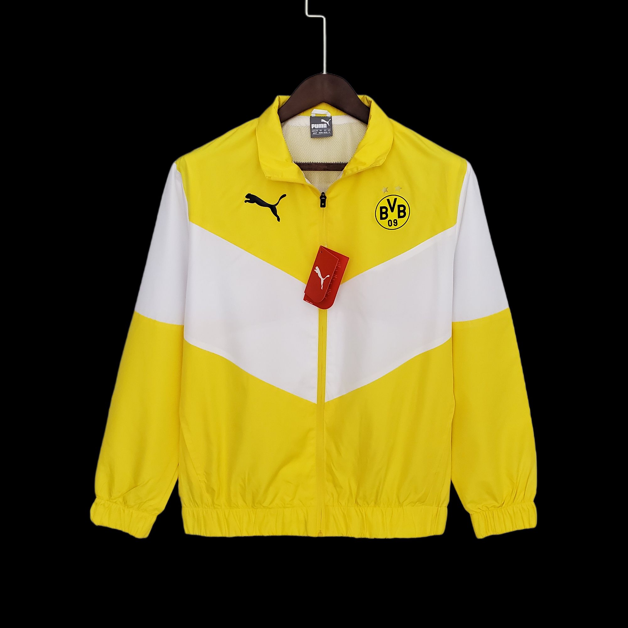 21-22 Dortmund Windbreaker Yellow White