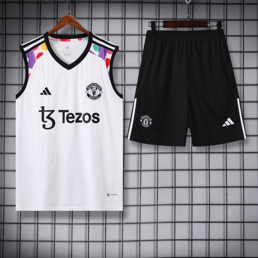 Vest 24-25 man u white training vest set
