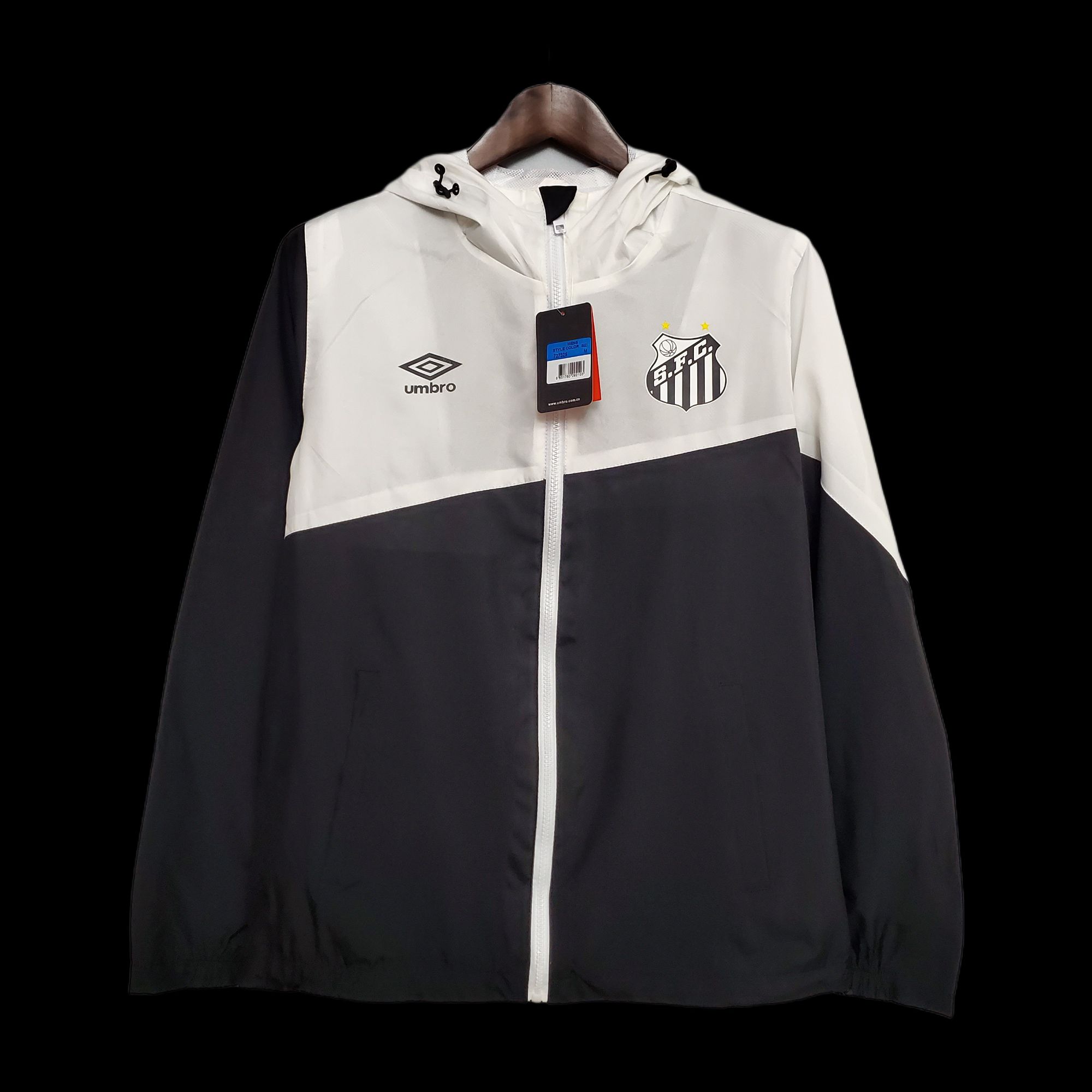 Windbreaker Santos White & Black & White
