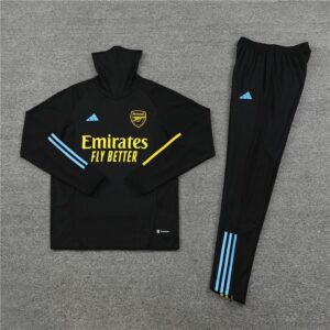 23-24 Arsenal black sweater tracksuit set