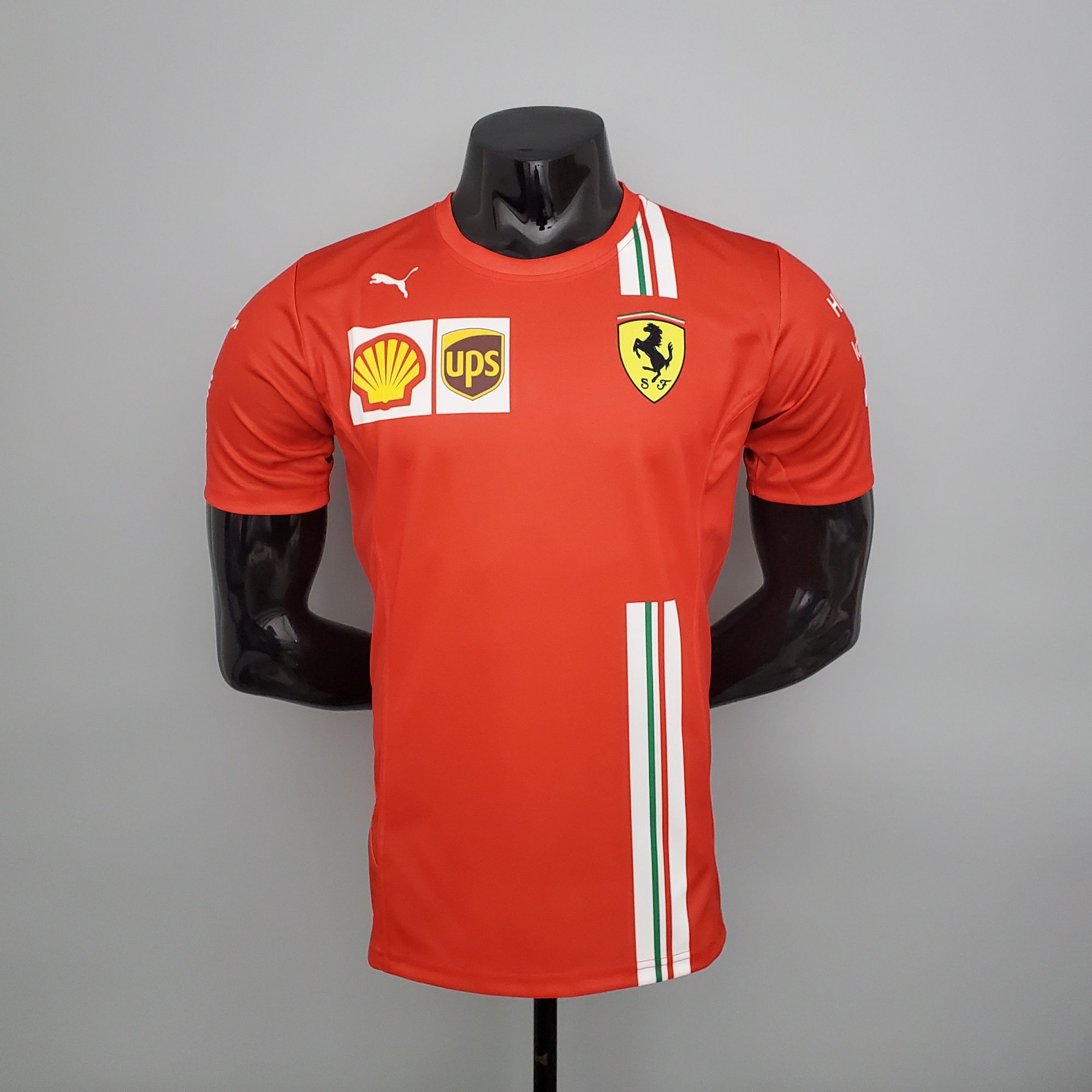 F1 Formula One; Ferrari racing suit red